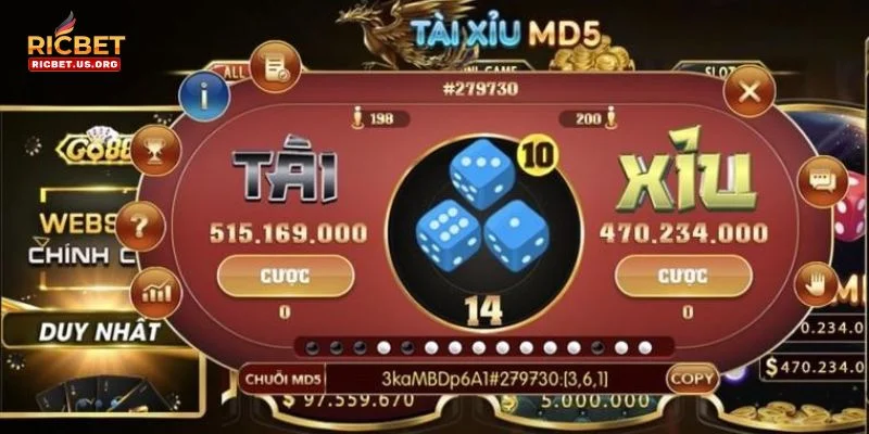Tài Xỉu Mini - Sảnh Tài Xỉu RICBET Dễ Chơi, Dễ Trúng